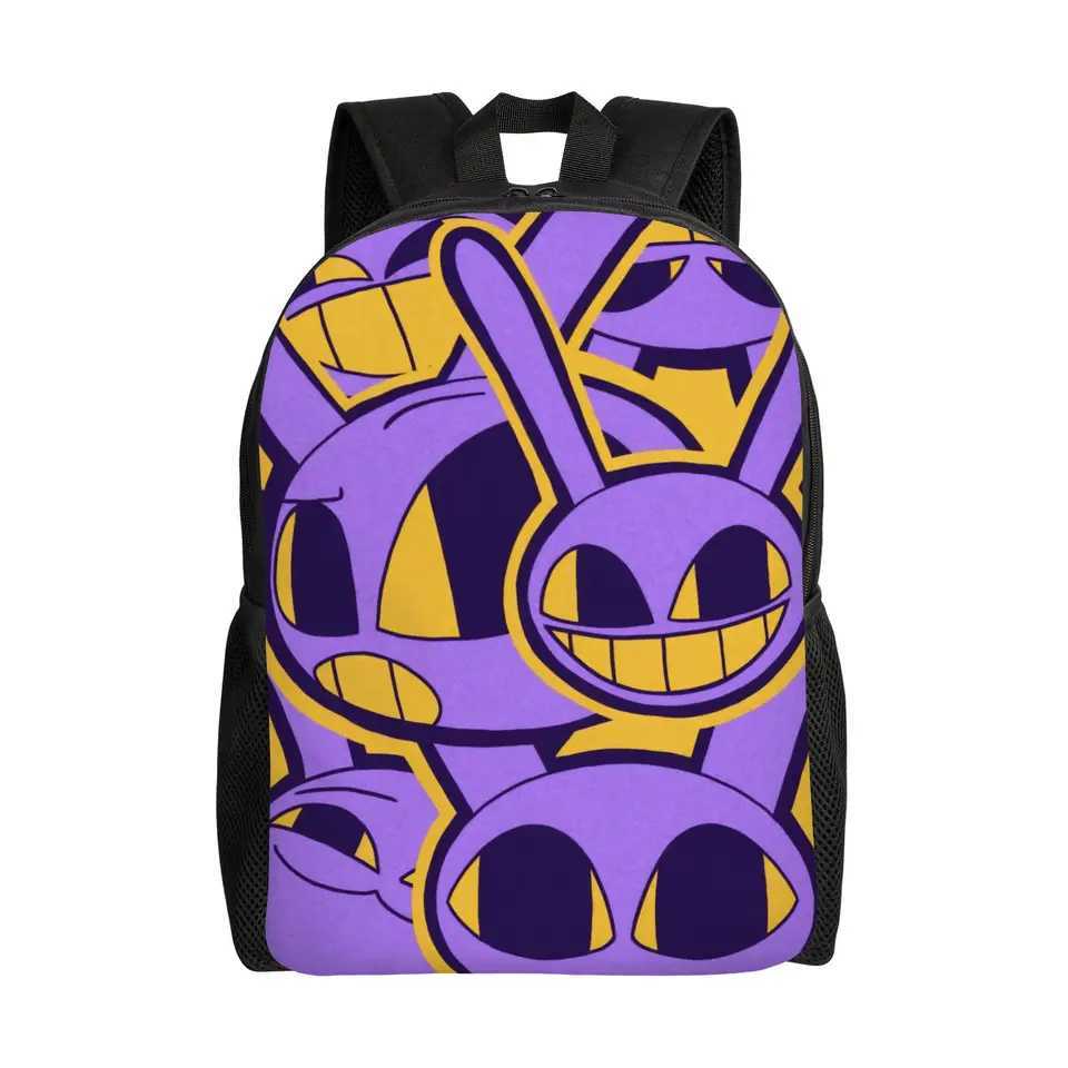 J-Jaxs Zaino per adolescenti con coniglio viola Regalo per studenti Zaino da lavoro per uomo Donna Borsa a tracolla per laptop L2609198KG5