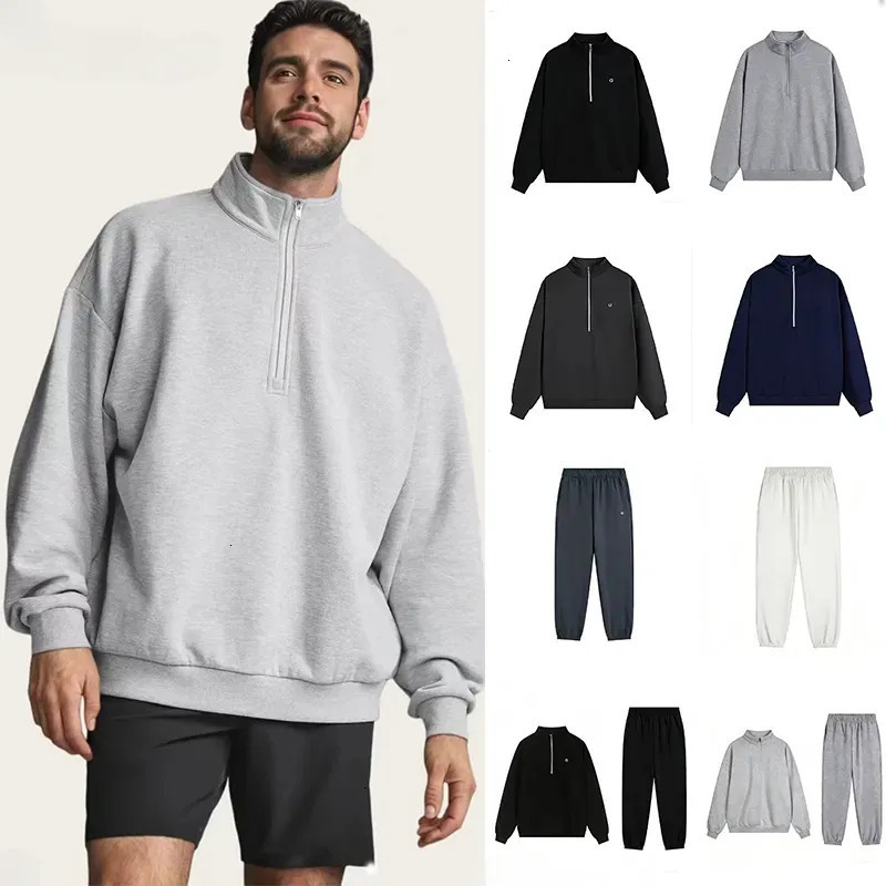 Tracksuits women Men alolynessities Sets Designer Quarter Zip Sweatshirt Sweatpants Pullover Hoodie Jacket Sweat Yoga jacket Pants Clothes alolyness