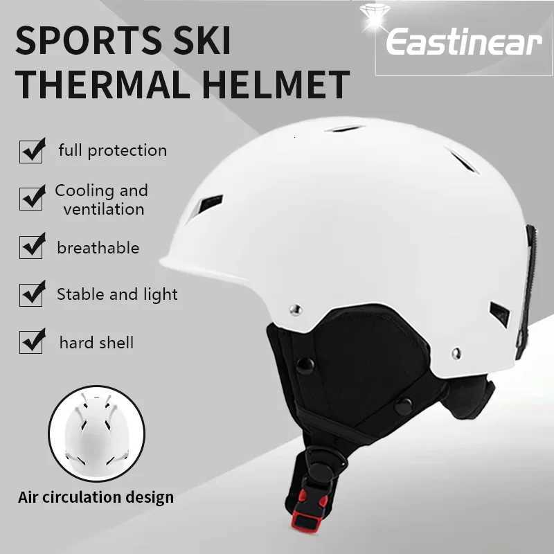 Man Ski Helmets Ski Helmet Winter Warm Anti- Skiing Helmet for Men Women Safety Casque Ski Skateboard Snowboard Helmet Female Male D2609191