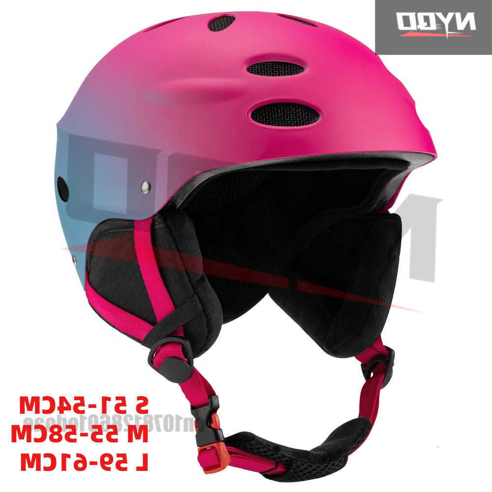 Ski Helmets Unisex Ski Helmet Gradient Color Snowboard Helmet Winter Sports Safety Gear for Adults D260919