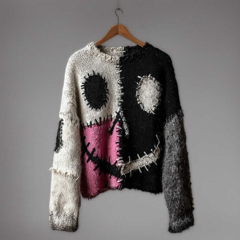 3D Halloween Stampa digitale Donna Girocollo Felpa morbida allentata Pullover oversize per le donne Adolescenti Party Spooky Gothic Cozy S260919SFTA