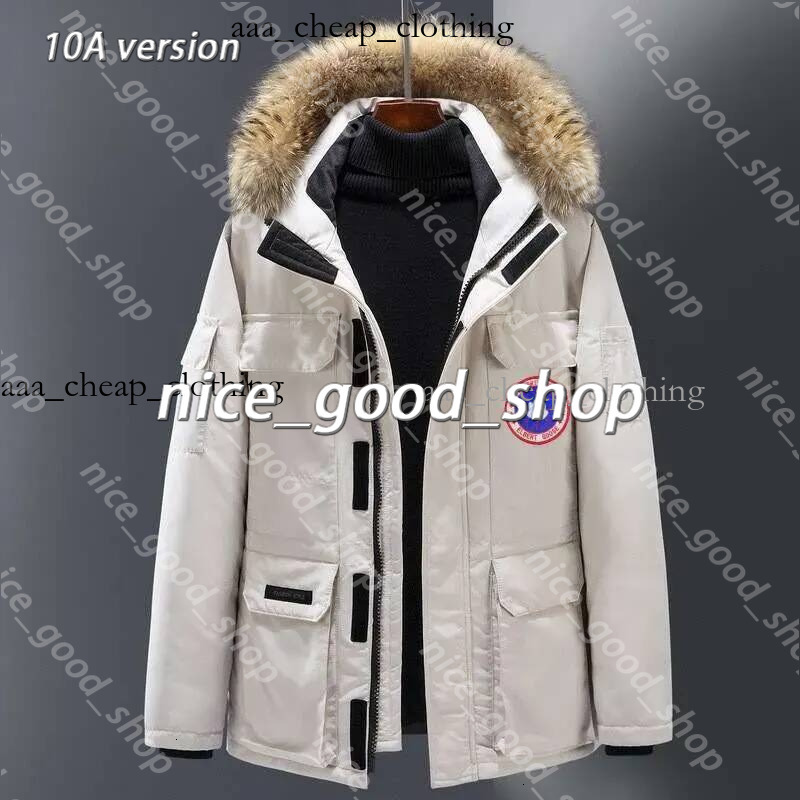 2026 10A canada Down Jacket Mens Winter Parka Canadian Down Jacket Fur Hooded Warm Outdoor Coat Real Wolf Fur Homme Outdoor Windbreaker warm 1f6