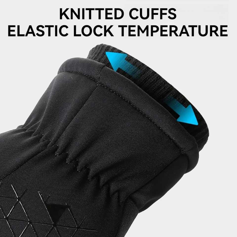 Gloves KoKossi Cold Winter Ski Gloves waterProof Cycling Gloves Touch Screen Fleece Gloves Snowboard Motorcycle Riding Warm Cycling Gloves D2609191