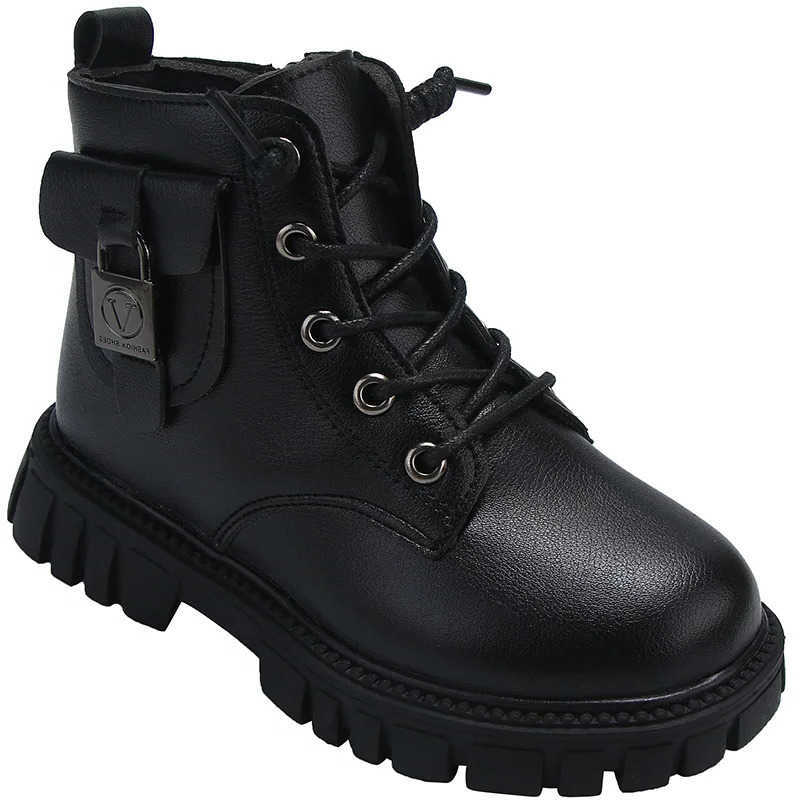 Autumn and Boots Winter Girls Ankle Boots Fashion Non-slip Boys PU Leather Short Boots Children Korea Shoes Fall Toddler Girl BootsT260919