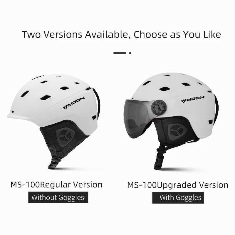 Helmet Ski Ski Helmets MOON-Professional for Adult and Youth Universal for Skateboard Snowboard Snow Equipment Warm Winter D2609191