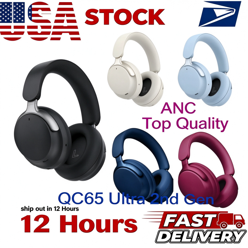 Hot high quality BS ANC QC65 Ultra Wireless Bluetooth Headphone B7 QuietComfortable Ultra Noise Cancelling Headset High End Microphone Earphones Fas