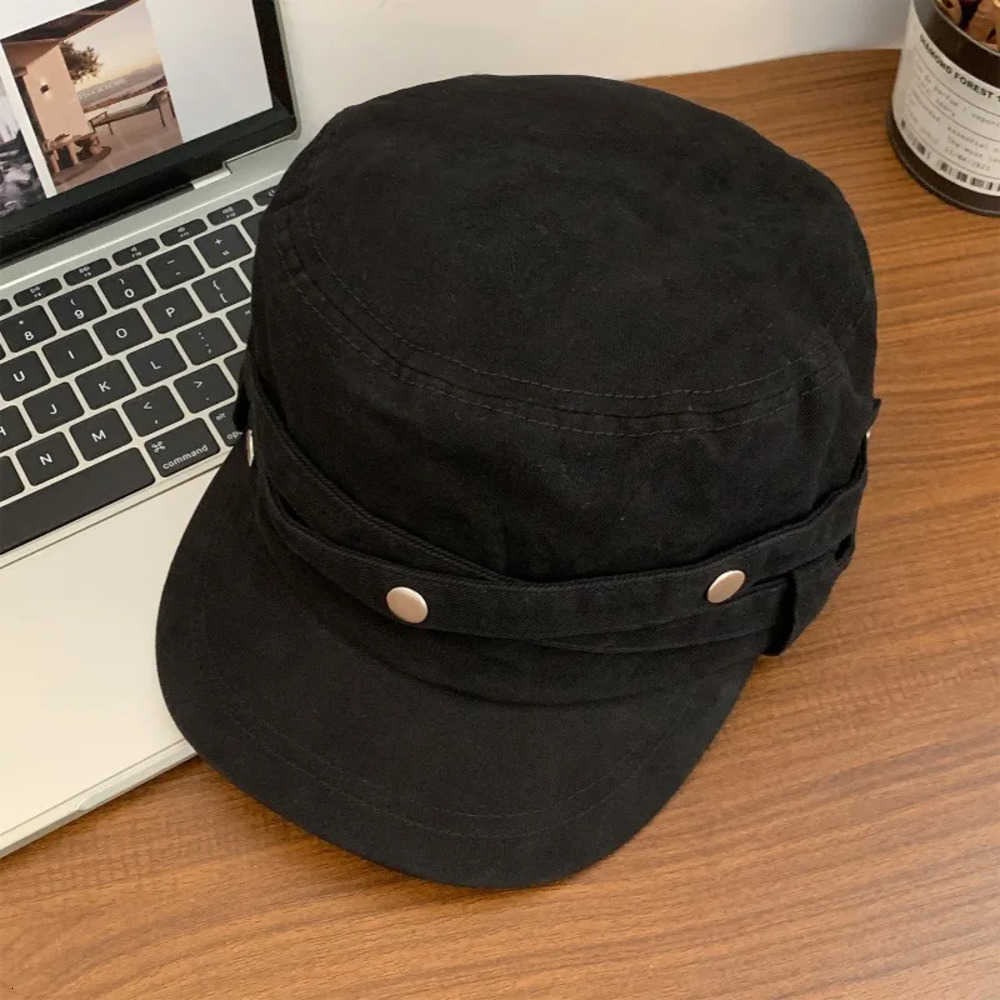 Retro Berets Niche Design Sense Washed Flat Top Berets for Women Spring and Autumn Casual Versatile French Elegant Equestrian Hats J260919