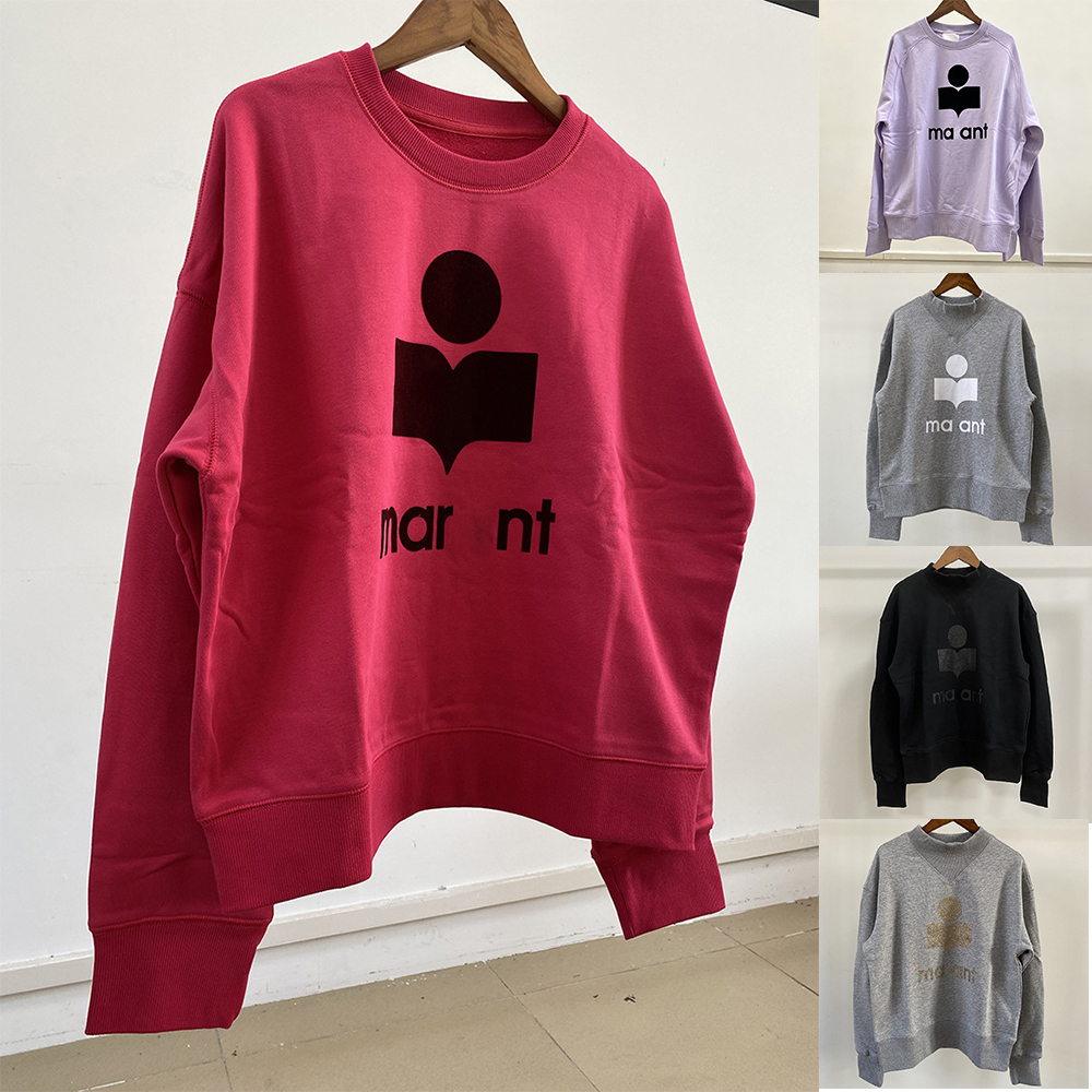 Marantily Designer Clothes Women Autumn Long Sleeve Tshirts Sweatshirts Clothing Top Ropa De Mujer Female Winter Cotton Thick Tops Pink Grey daily d