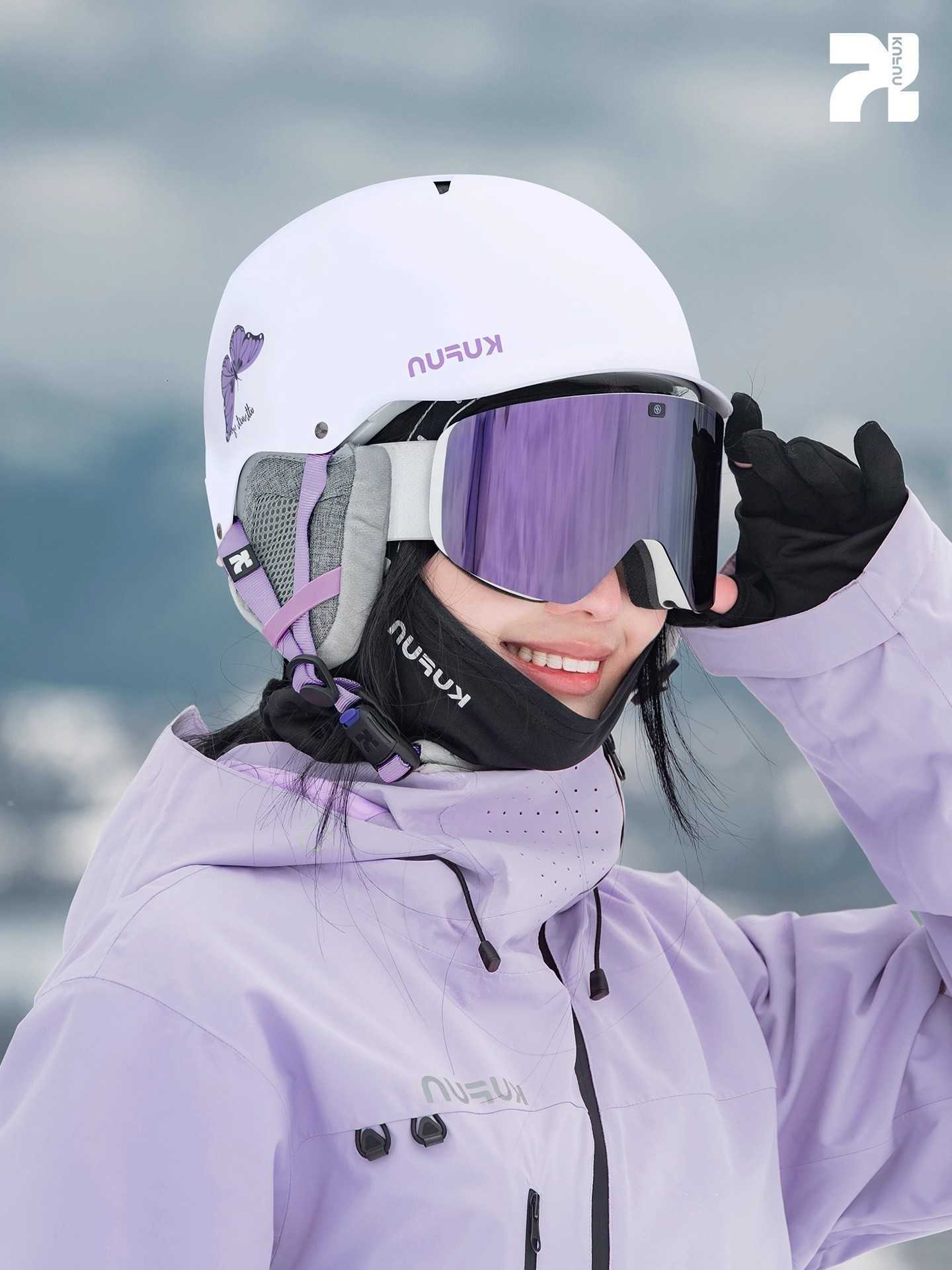 Helmet KUFUN Ski Ski Helmets Snow Sports Snowboard Skiing Skateboard Skating Cat Teenager Women Men Adult Winter Safety Equipment D260919