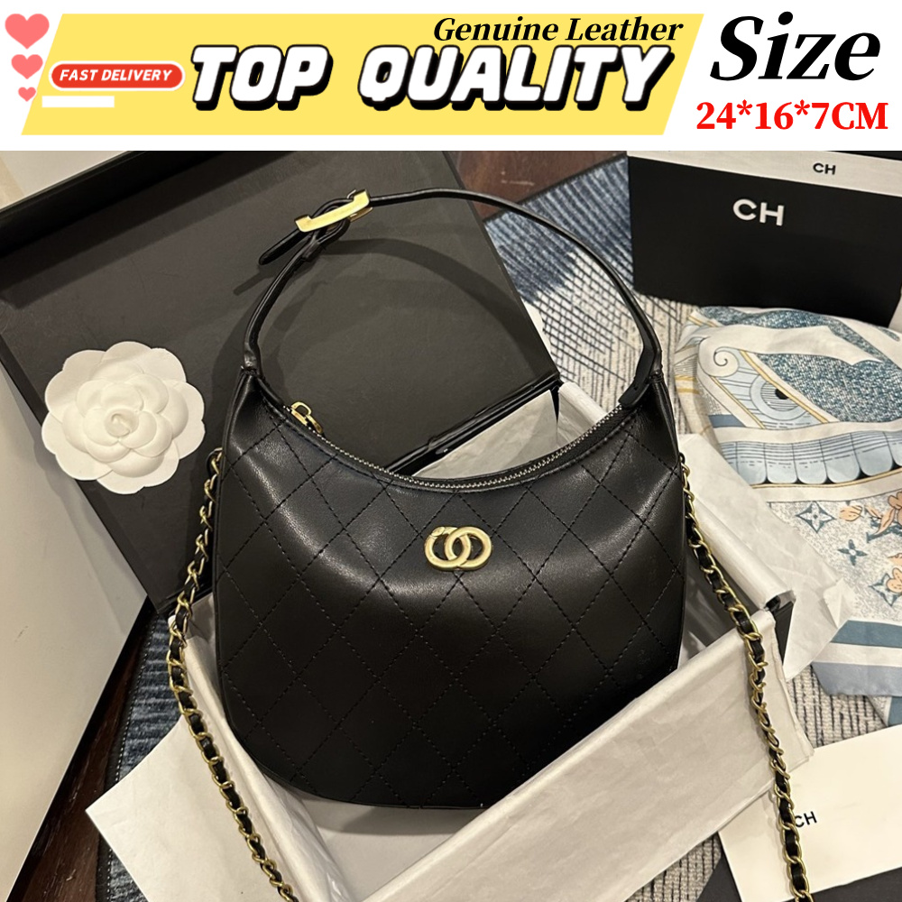 TOP Quality Designer bag 2026B Shoulder bag Crossbody bag Classic Women Shoulder bag Luxury Handbag Multi Functional Leather Crescent bag 10A Fashio