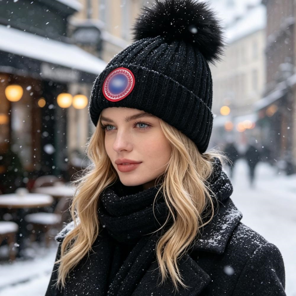 Winter big goose Beanie High Quality Skull Hat Lettered Winter Hat Outdoor Travel Ski Beanie Designer Warm Beanie Fleece Unisex Hat