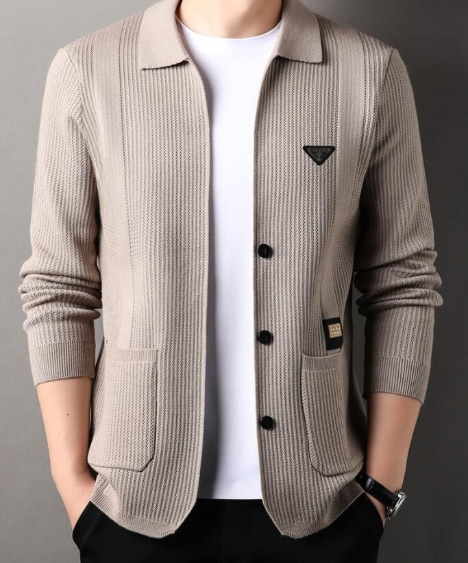 Pulls pour hommes manteau pull de luxe pull à capuche cardigan tricoté veste pull ample
