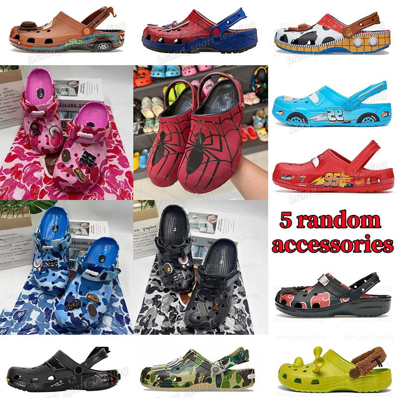 2026 Clog designer Slippers camo blue green black red clogs Classic slides women men scuffs beach lightning car boys girls outdoors sandals