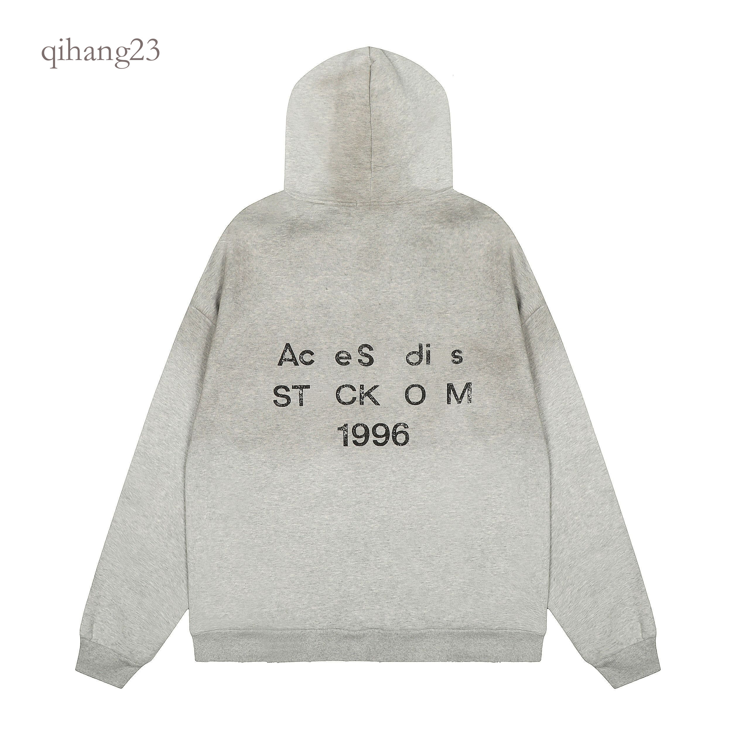 Acneness Studios Hoodie Women Designer Men Oversize Letter Print Washed Cotton Luxury Advanced High Quality Casual Long Sleeve Shirts Various Styles