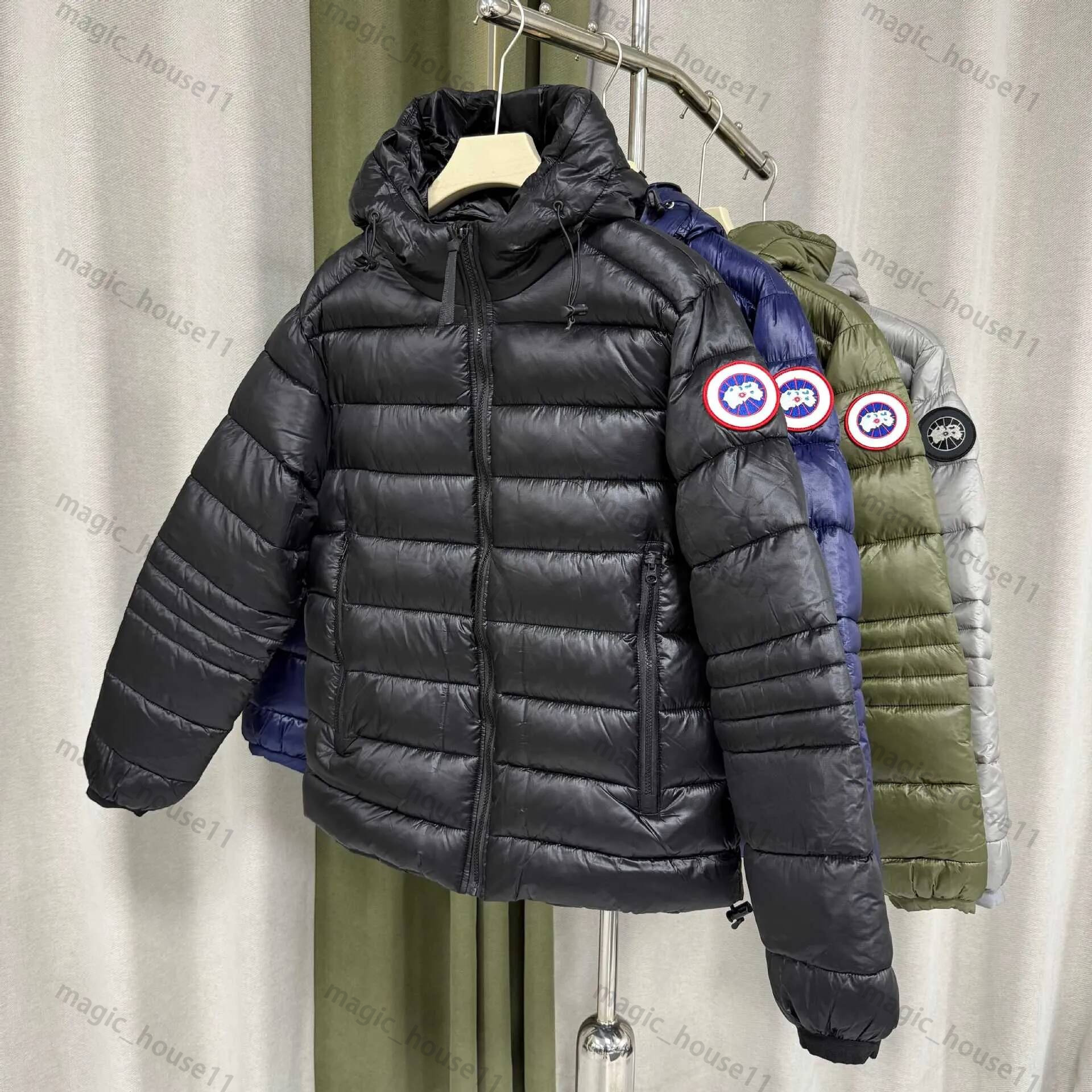 mens Canada jacket Lightweight crofton designer jacket Lightweight men and womenhooded thickened coat Keep warm and windproof top black mark coat 8b