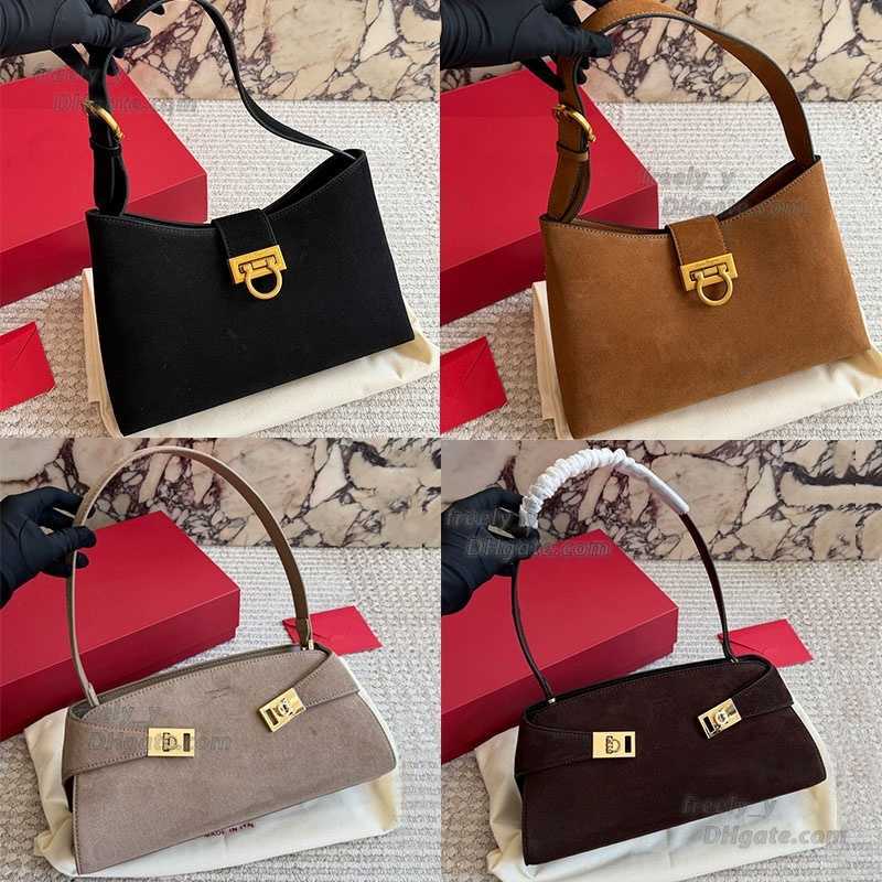 Totes Hug Handbag Designer Bag Luxury Woman Fashion Leather Briefcase Shoulder Bag Ferragams bag Gancini Metal Crossbody Bag West Hug Tote Bag Top Q