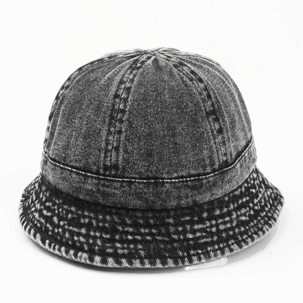 Bucket Denim Berets Hat Washed Women Fisherman's Hat Bucket Hat Unisex Bob Caps Hip Hop Gorros Men Panama Windproof Bucket Hat Outdoor J260919