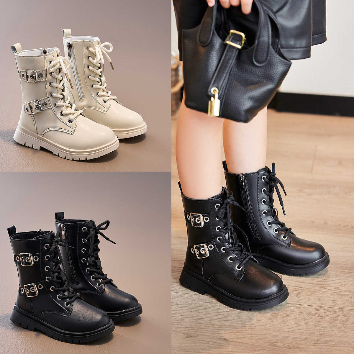 Autumn Boots 2024 Winter New Children Short Boots for Girls Fashion UK Style Chic Soft Comfortable Anti-slippery Casual Leather ShoesT260919