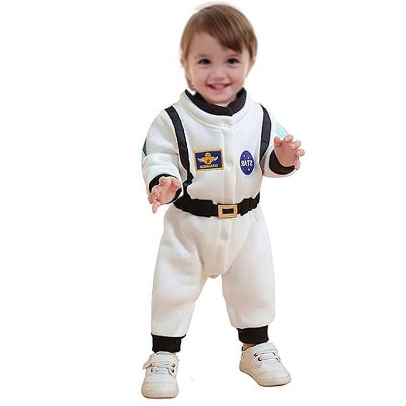 Toddler Baby Astronaut Cosplay Costume Embroidered Space Suit Party Jumpsuit Halloween Costume Fall and Winter Long Sleeve S260919OXAI