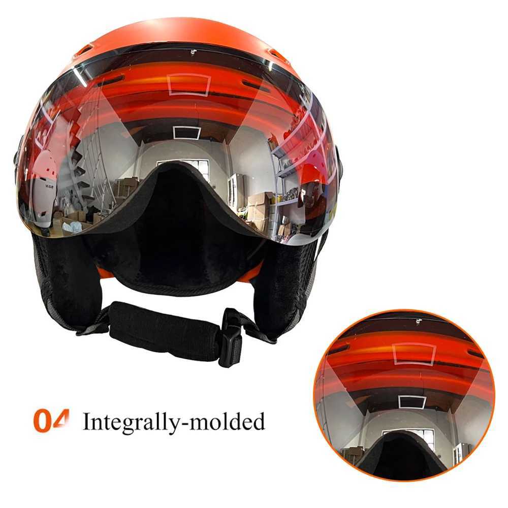 Ski Helmets MOON Skiing Helmet Goggles Integrally-Molded PC+EPS High-Quality Ski Helmet Outdoor Sports Ski Snowboard Skateboard Helmets D2609191