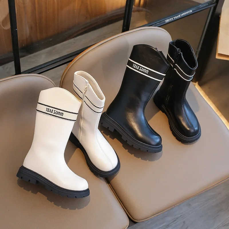 Children Boots Chic Long Boots Girls Knee-high Fashion Kids Snow Boots 2025 Autumn Winter Princess Uniform Shoes Child Sneakers I06247T260919