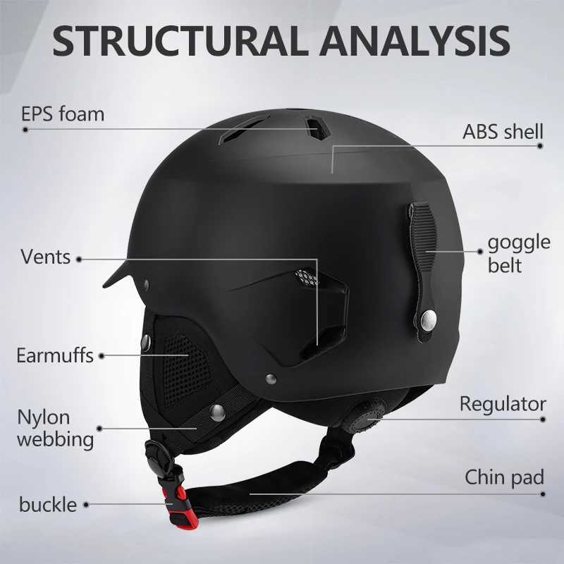 for Ski Helmet Helmets Eastinear-ski Men and Women Ultra-light Warm Safety Protection High Quality Outdoor Snowboarding D2609191