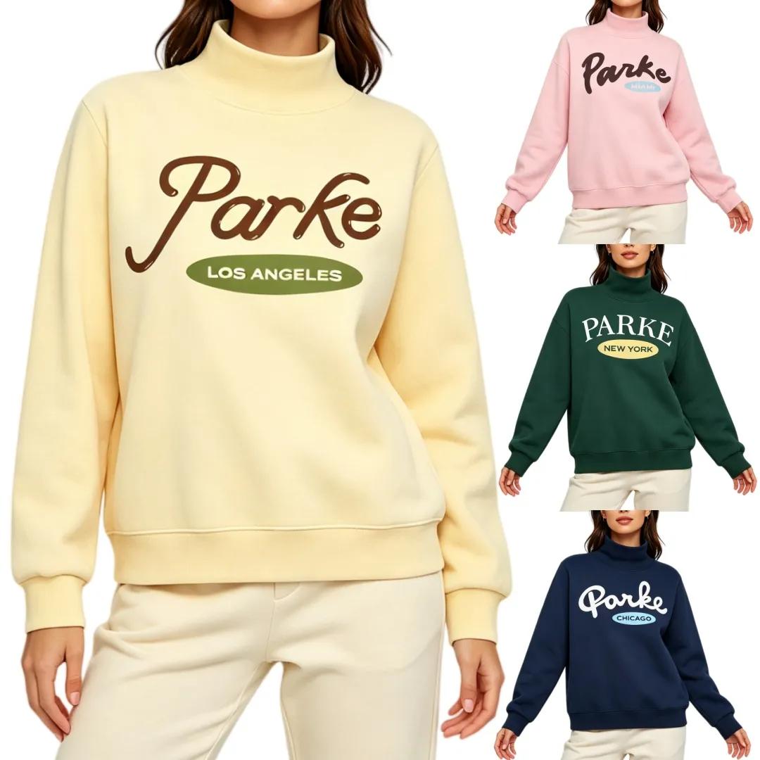 Parkes sweat-shirt col montant designer à capuche femmes sweat-shirts à manches longues vêtements à capuche printemps extérieur pull à capuche dé