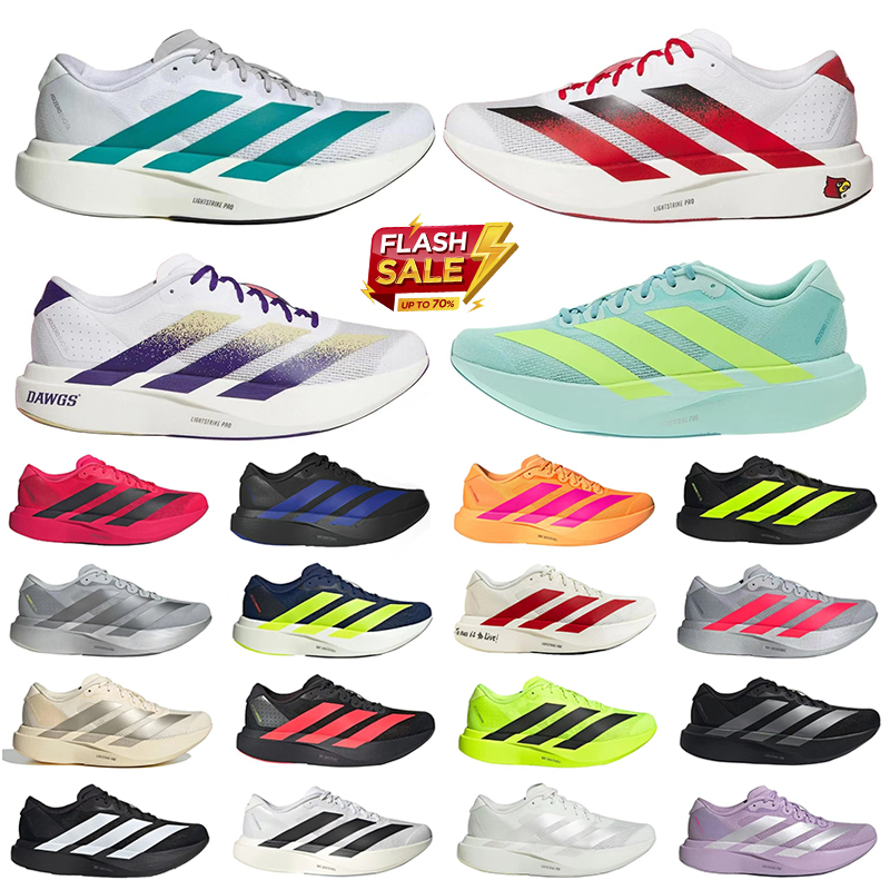 adidas Adizero Evo SL running shoes sneakers Low Top Skate Shoe Upper rubber Outsole Lace Up designer Trainers shoe runner hot chaussure