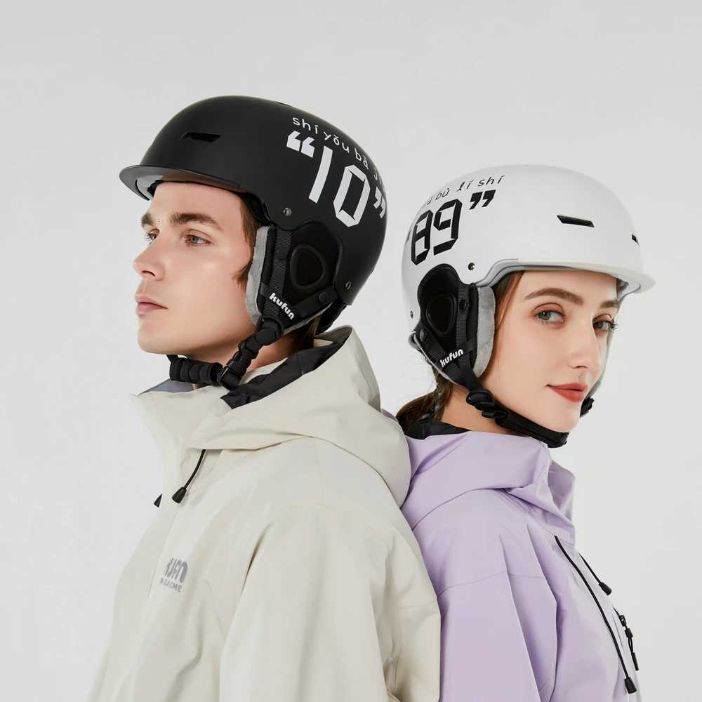 Helmet Ski Helmets KUFUN Ski Earmuffs Winter Snow Sports Snowboard Skateboard Skating Cute Animal Lady Men Adult Kids Winter Safety Children D260919