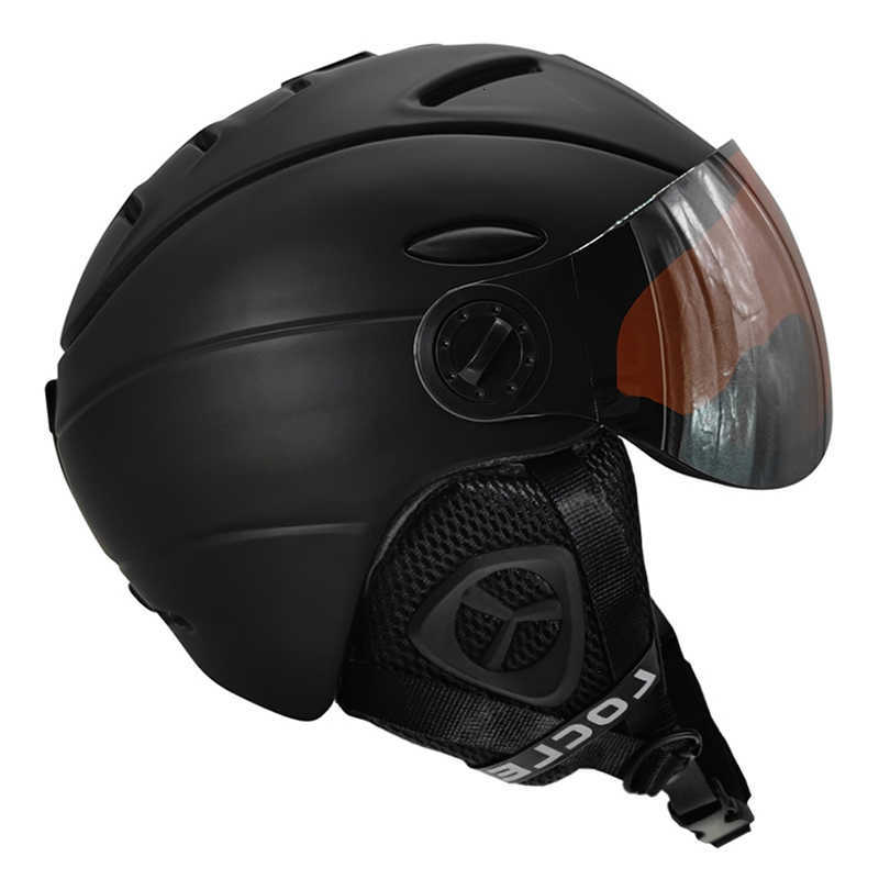 Helmet Ski Helmets LOCLE Skiing Winter Outdoor Sports Men Women Ski Helmet Skiing Snowboard Snow Skateboard Helmet With Goggles Visor D260919