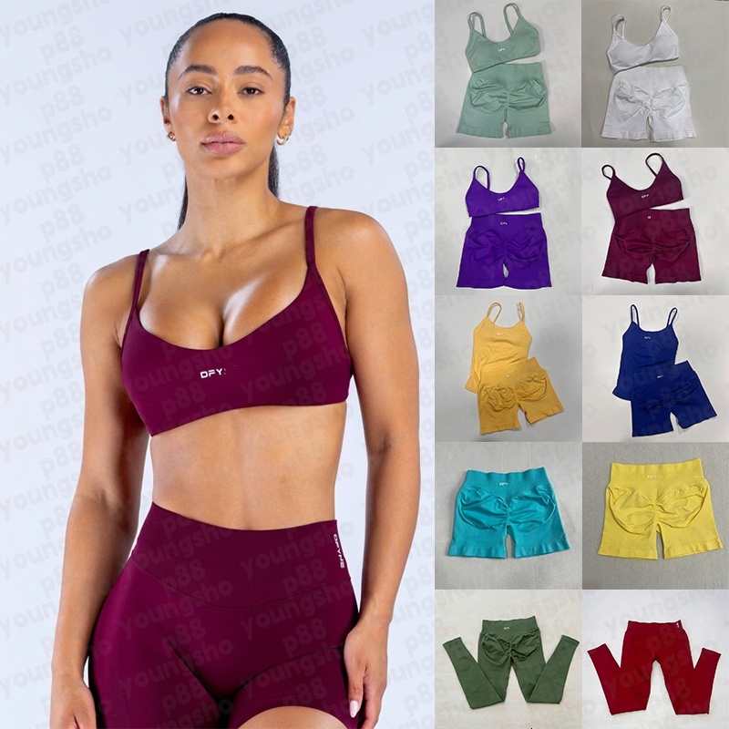 New gym set dfynelies bra shorts leggings workout set yoga pilates women dyfyne set sports bra dfynelies flares joggers one piece clothes dfynelies