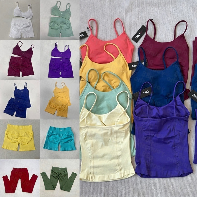 7A High quality off shoulder bra shorts legggings dfynelies gym set yoga women workout dyfyne set dfynelies flares joggers top one piece dyfne sport