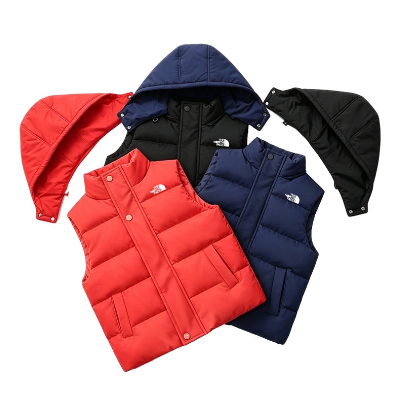 2026 New Designer Hooded Kids Gilet Baby Waistcoat NF Boys Girls Down Puffer cologne Jacket Sleeveless perfume Childrens Vest
