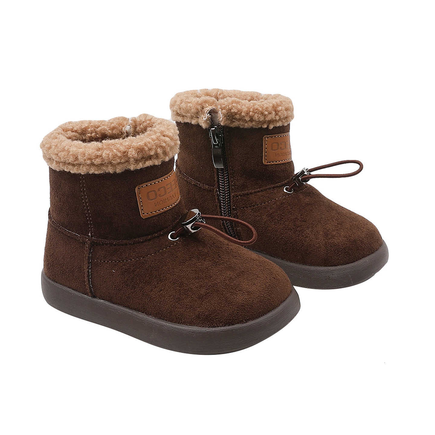 Winter Boots 2025 New Retro Fashion Kids Snow Boots Boys Girls Fleece Lined Warm Cotton BootsT260919