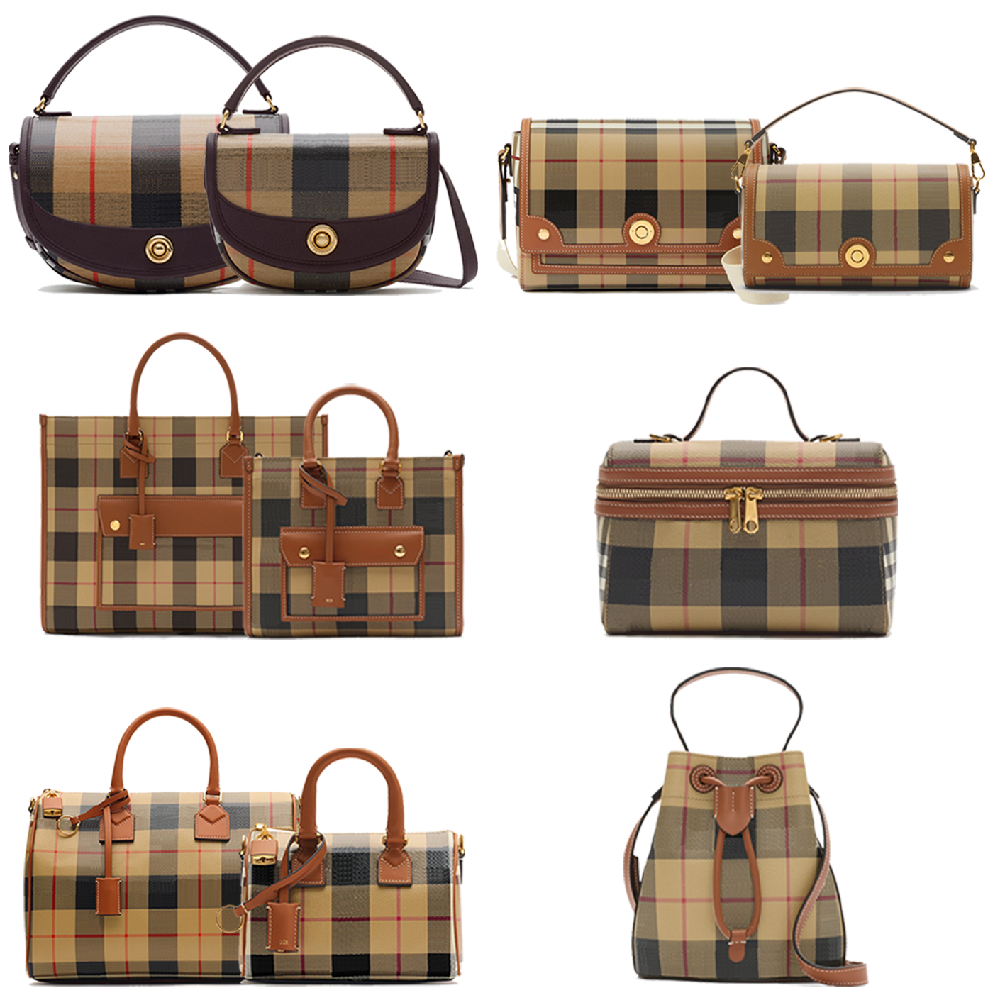 Womens Designer leather plaid half-moon crossbody bag mens designer belt bags Underarm travel high quality cosmetic vacation top handle high capacit