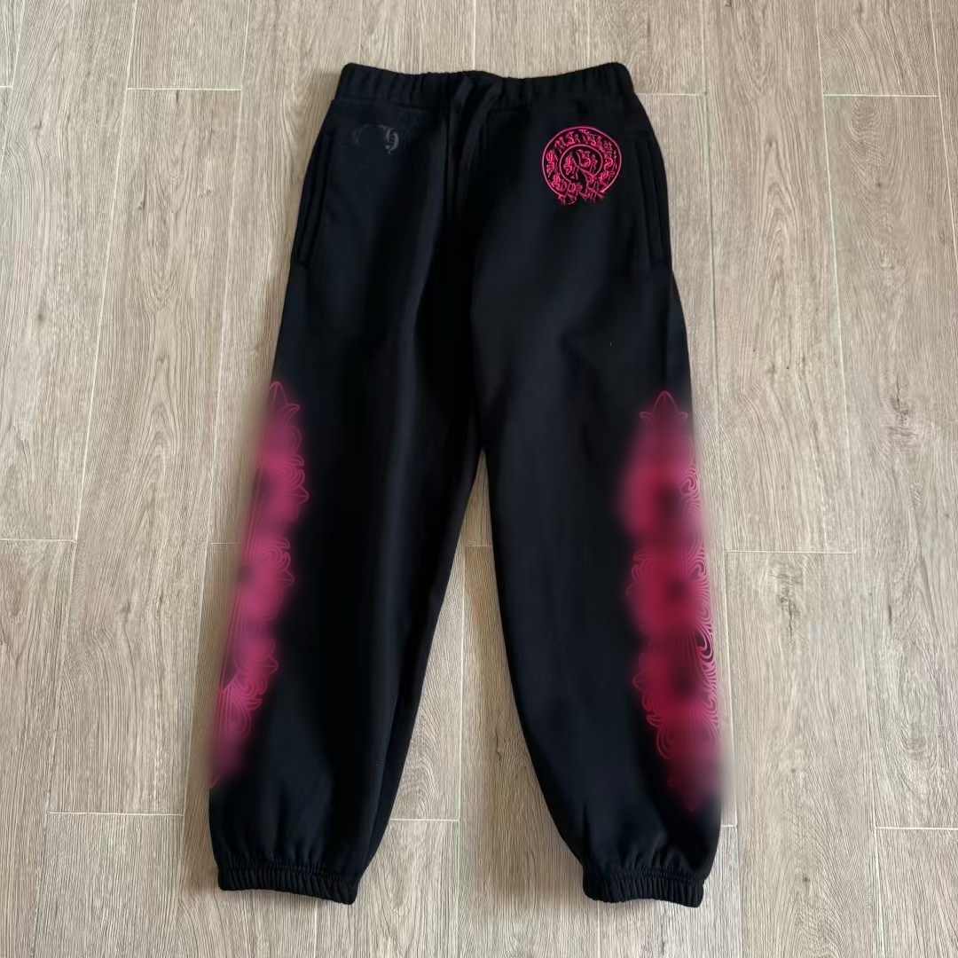 High Quality Heavyweight Cotton Chrome Pants Sweat Set Sanskrit Printed Sweatshirt Sweatpants Two Piece Outfit Unisex Wholesale Streetwear Tracksuit