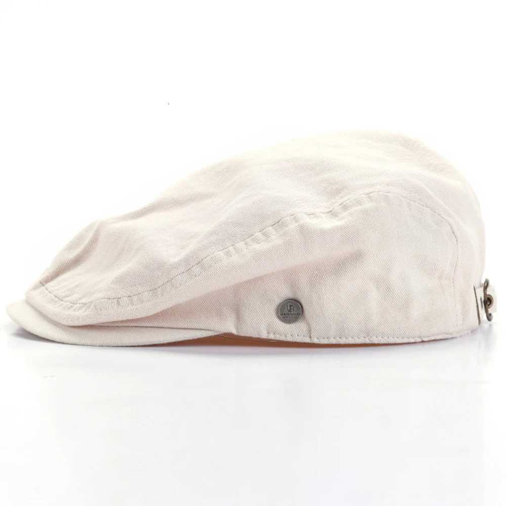 New Berets HT4156 Spring Beret Summer Cap Hats for Men Women Adjustable Flat Beret Cap Male Female Artist Painter Beret Hat N260918