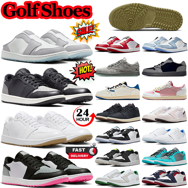 1s mule golf shoes 1 low designer basketball shoes White Gum Shadow Wolf Grey Chicago Fragment Velvet Brown Shadow womens mens trainers outdoor s