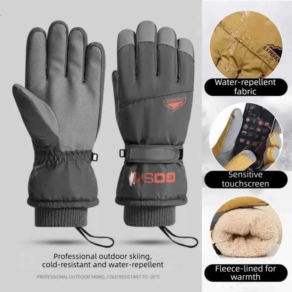 Ski Gloves New Touch Screen Winter Warm Gloves Thick Fleece Lined Warm Riding Gloves windpro of Outdoor Ski Gloves Snow Play D2609191