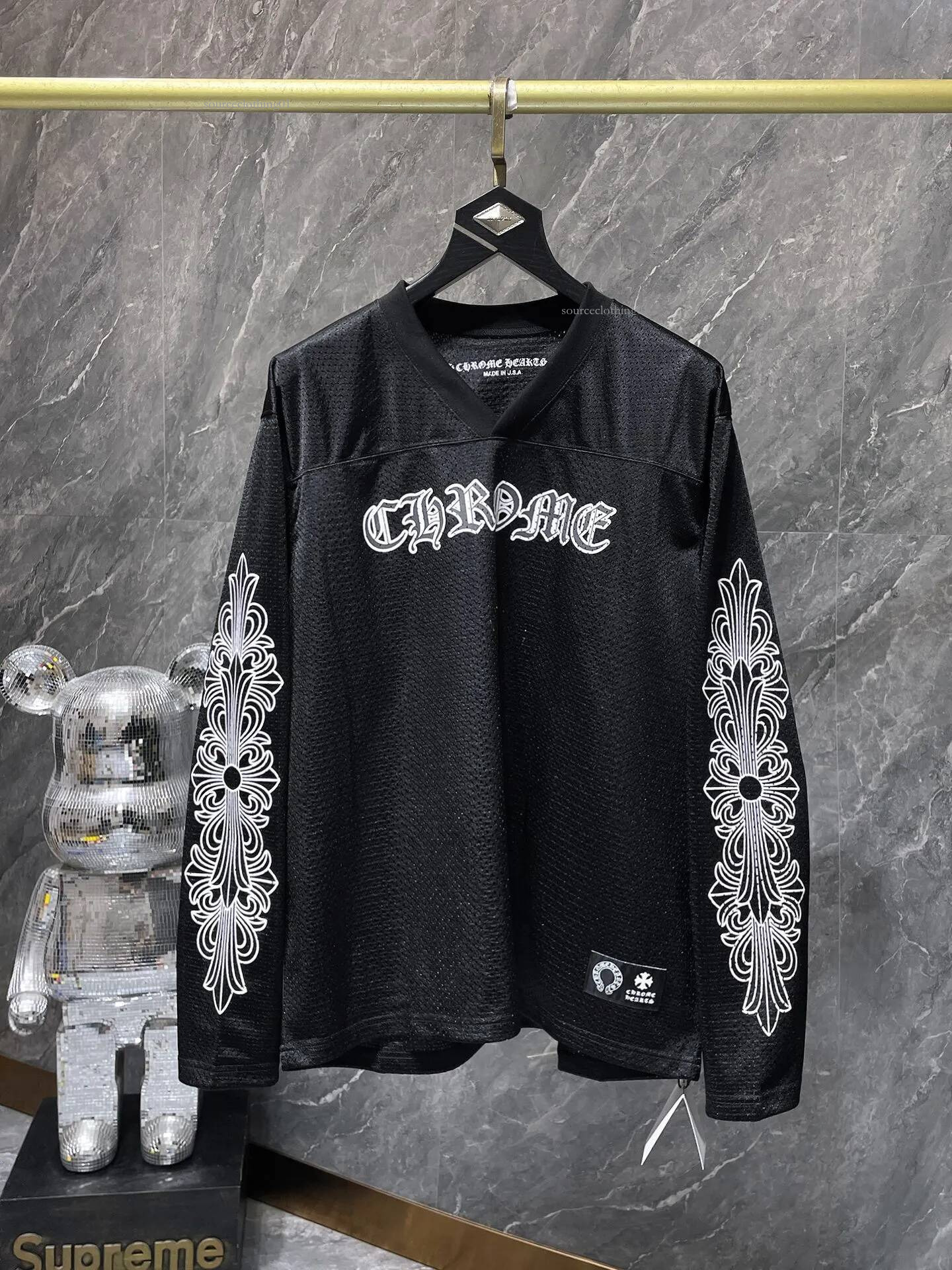 Chrome Shirt Trendy Long Sleeve Hoodie Famous Designer Luxury Men Hoodies High Quality Sweatshirts For Women Sanskrit Fashion Jersey Heartness Cross