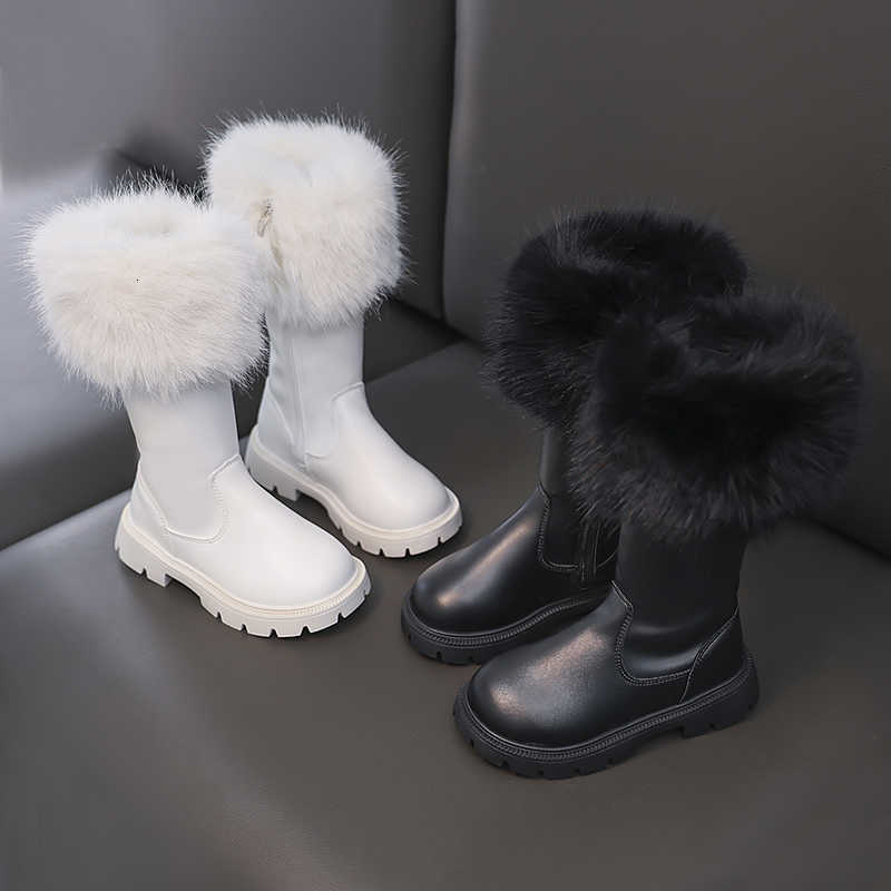 Kids Faux Boots Fur Boots for Girls 2025 New Winter Kids Lightweight Warm Boots Non-slip Easy on-off Christmas Party Boots Girl Age5-8T260919