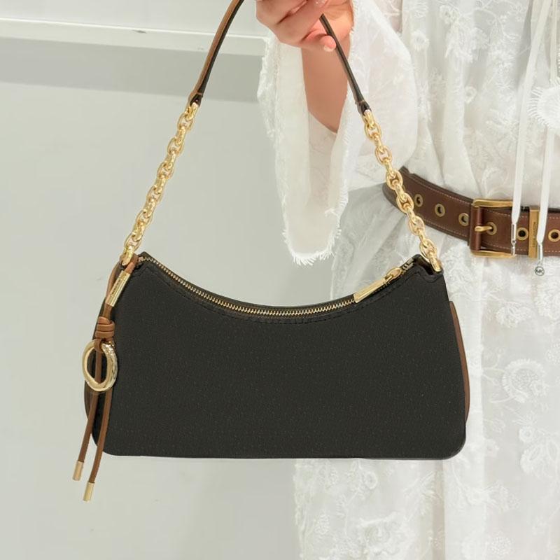 2026 Vintage Crossbody Bag Fashion Handbags Lady White Multiway Crossbody Purse with Chain Strap, Convertible Underarm & Top Handle Bag Brand Genuin