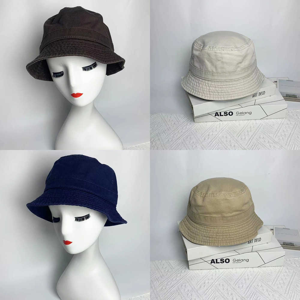 Japanese Style Cotton Simple Berets Bucket Hat for Men Women Spring Summer New Fold Outdoor Fisherman Hat Sun Hat Travel Panama Caps J260919