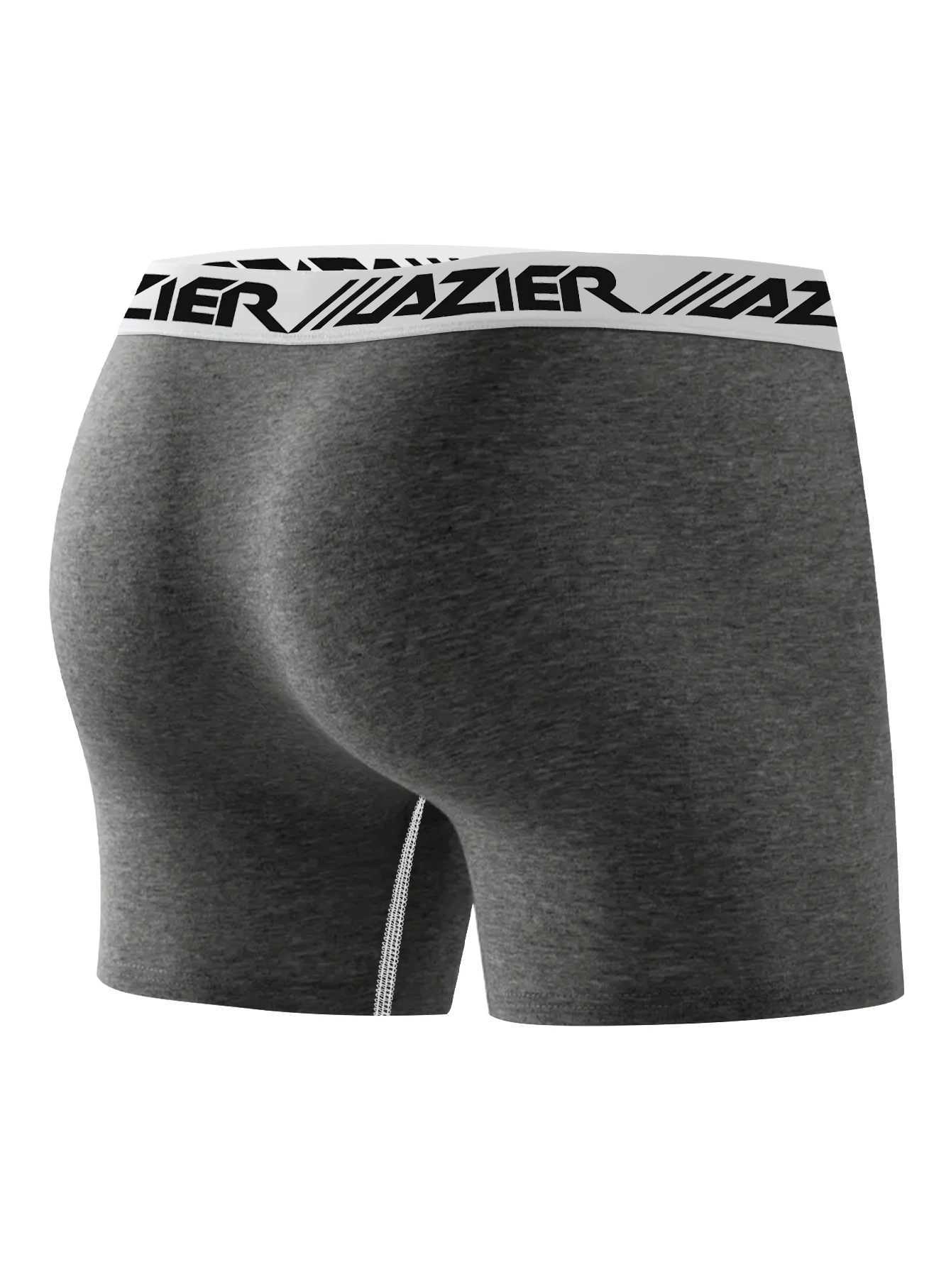 Underwear Underpants 4 Piece Men's Soft Comfortable Men's Long Boxer Briefs Stylish Simple Contrasting Men's Leggings D2609181