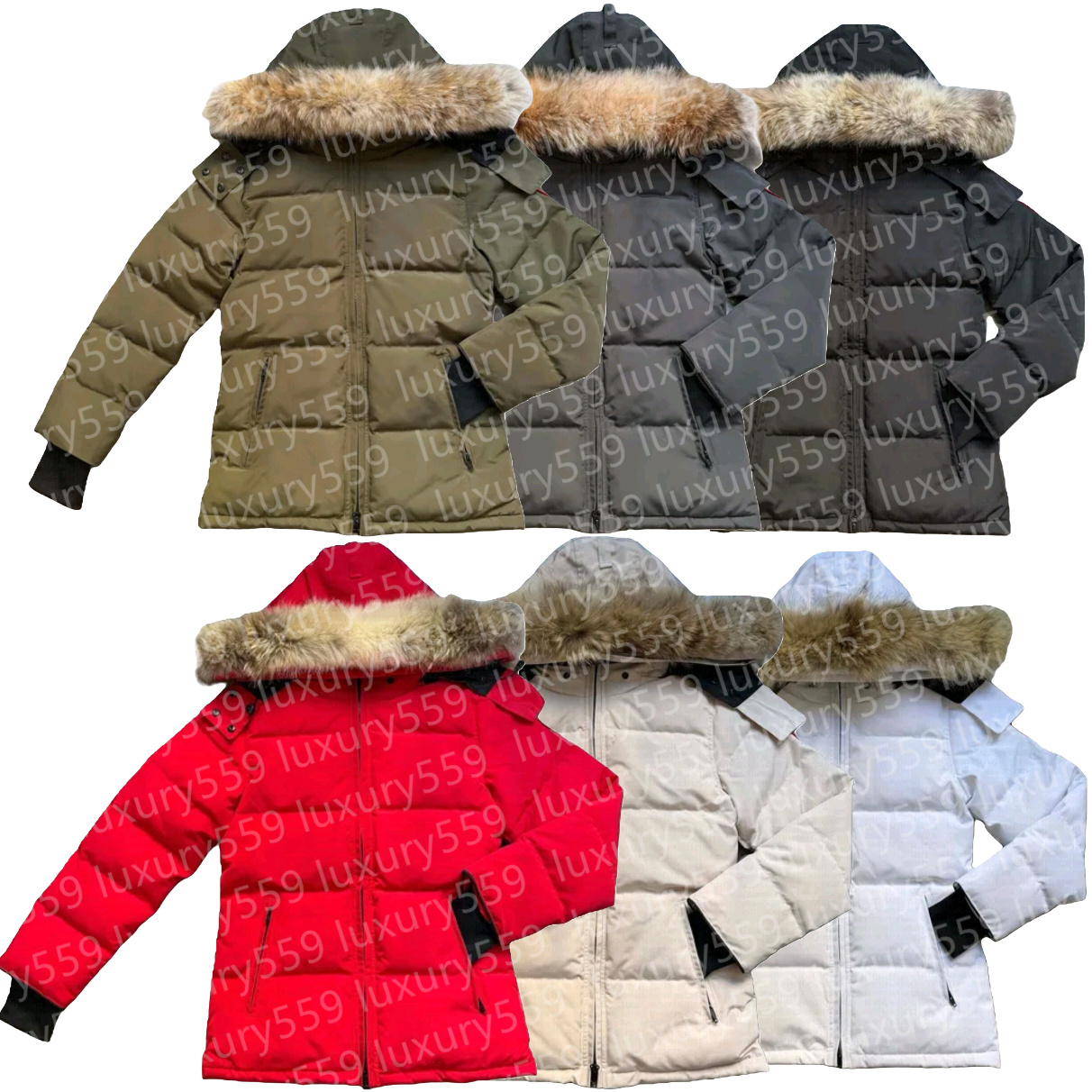 Designers women down jacket long coat fur collar top quality coats long sleeve winter casual classic down parka designer luxury clothing womens jack