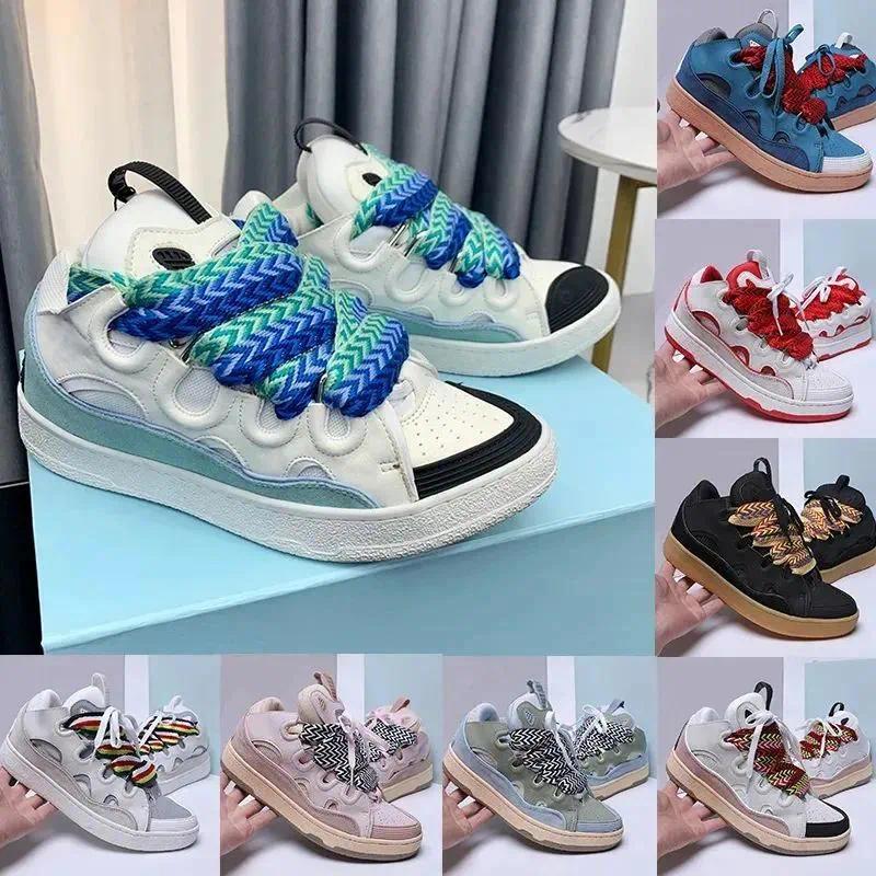 2025 Luxury sneakers Designer shoes for mens Casual sneaker mesh woven lace-up men platform shoe Pink womens leather nappa calfskin men women Traine