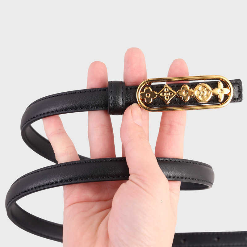 Versatile New Genuine Leather Belt With Unique Snap Fasteners For Women's Slim Waist Belt To Match Skirts And Pants S260919MVT0