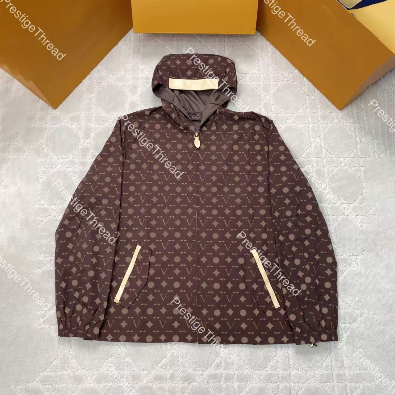 26FW Early Autumn New Alphabet Print Jacket Designer Men's Jackets Classic All-Over Logo Hoodie