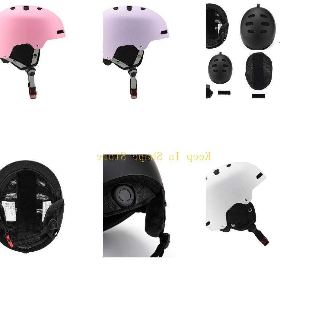 Ski Helmets U1JC Thermal Snowboard Helmet with Ear Warmer Winter Sports gear for Men Women Skiing Scooter Skateboard Roller Skating D260919
