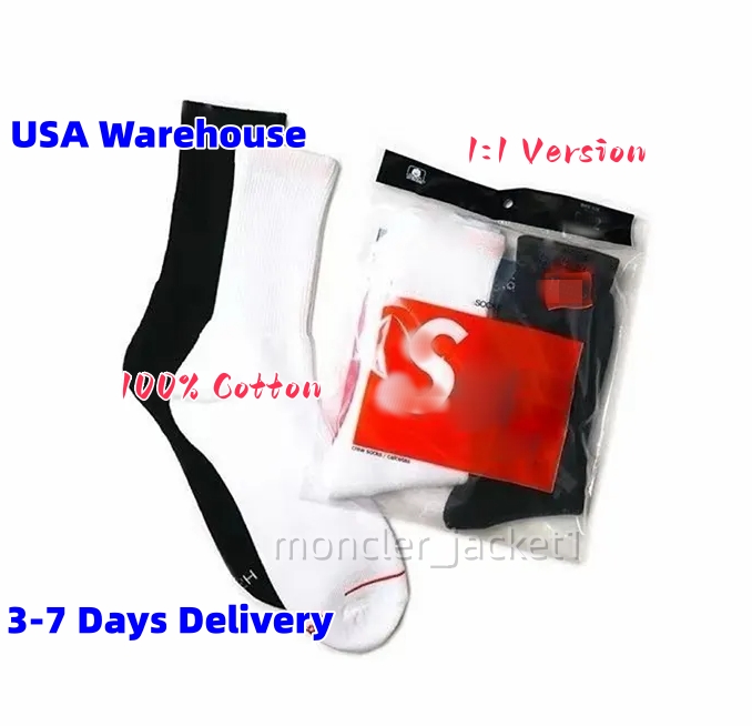 5AAA 2 Pairs Luxury Hip Hop Men Socks 100% Cotton Breathable Sports Casual Socks High Quality 5A